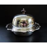 Antique Art Nouveau Silver Plated Muffin Warmer