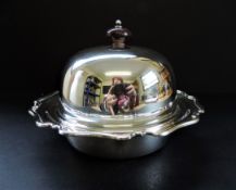 Antique Art Nouveau Silver Plated Muffin Warmer
