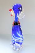 Vintage Murano Art Glass Dog 19cm Tall