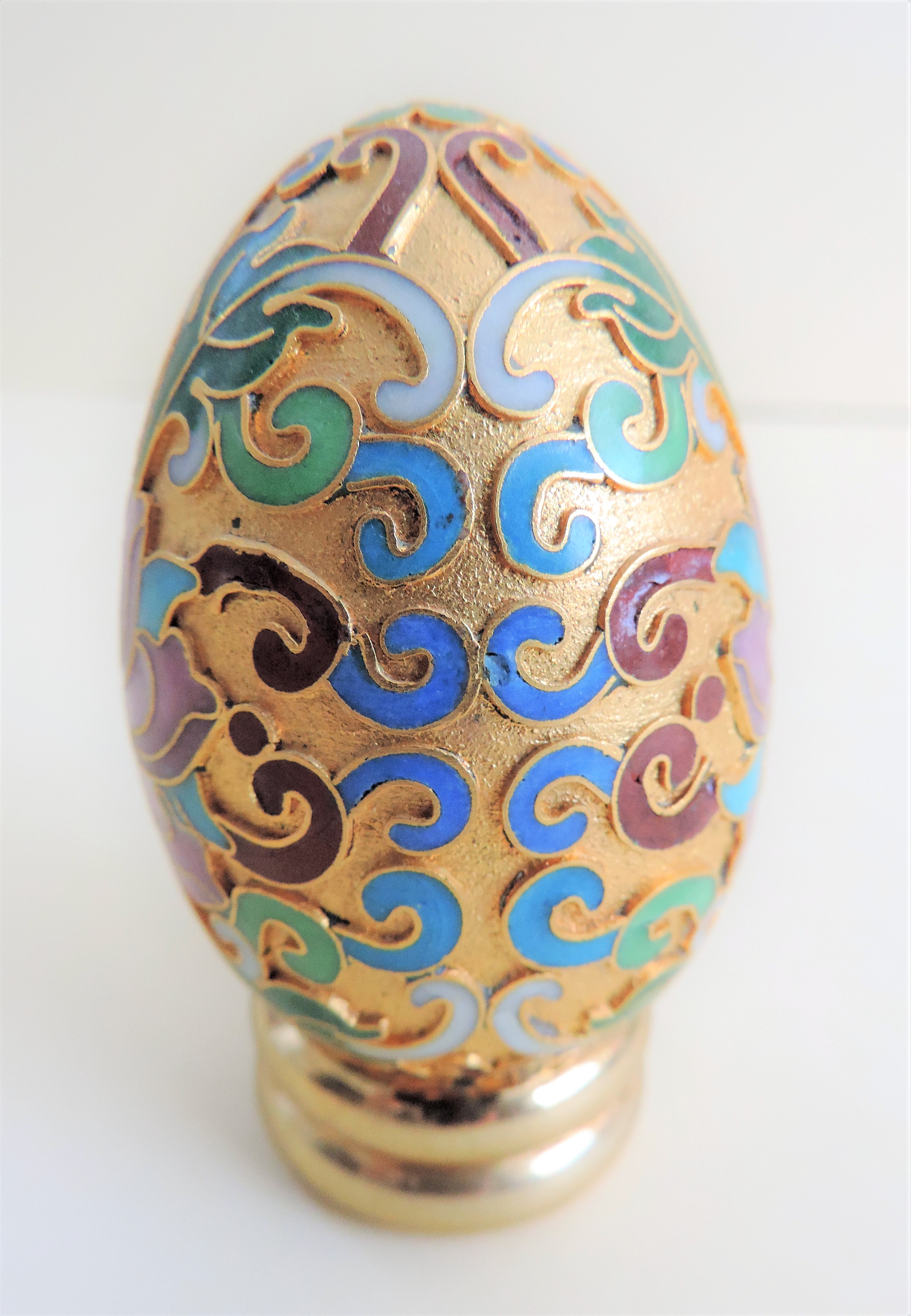 Franklin Mint 'Gold Cloisonne' Limited Edition Egg - Image 3 of 5