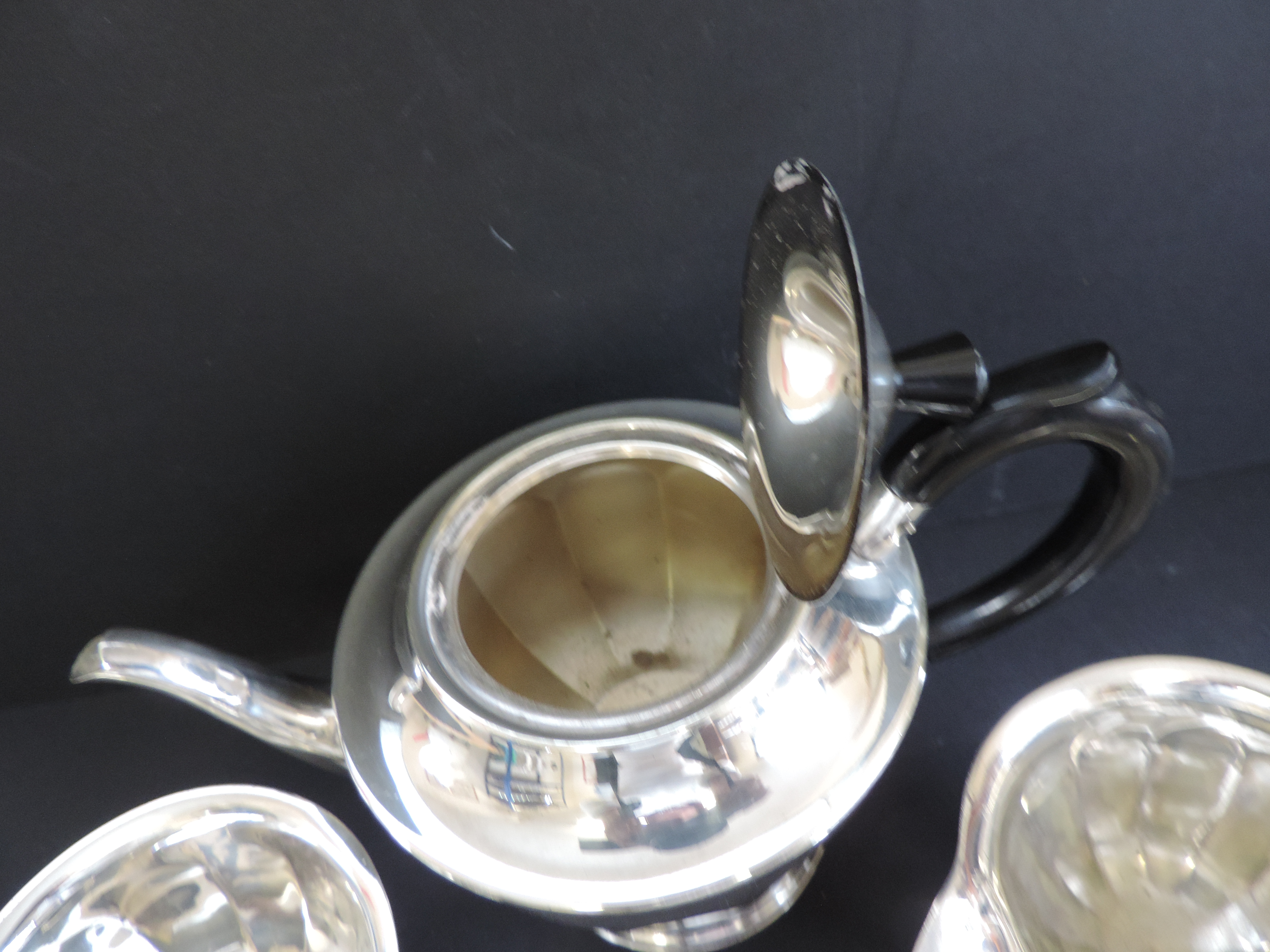 Antique Silver Plated Tea Set - Image 4 of 5