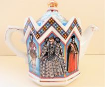 Sadler Staffordshire Porcelain Teapot Elizabeth I