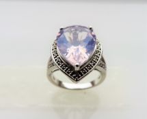 7 carat Natural Lavender Quartz Ring