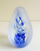 Art Glass Egg Shaped Paperweight