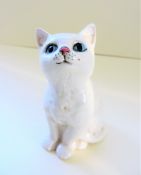 Vintage Royal Doulton White Kitten Figurine