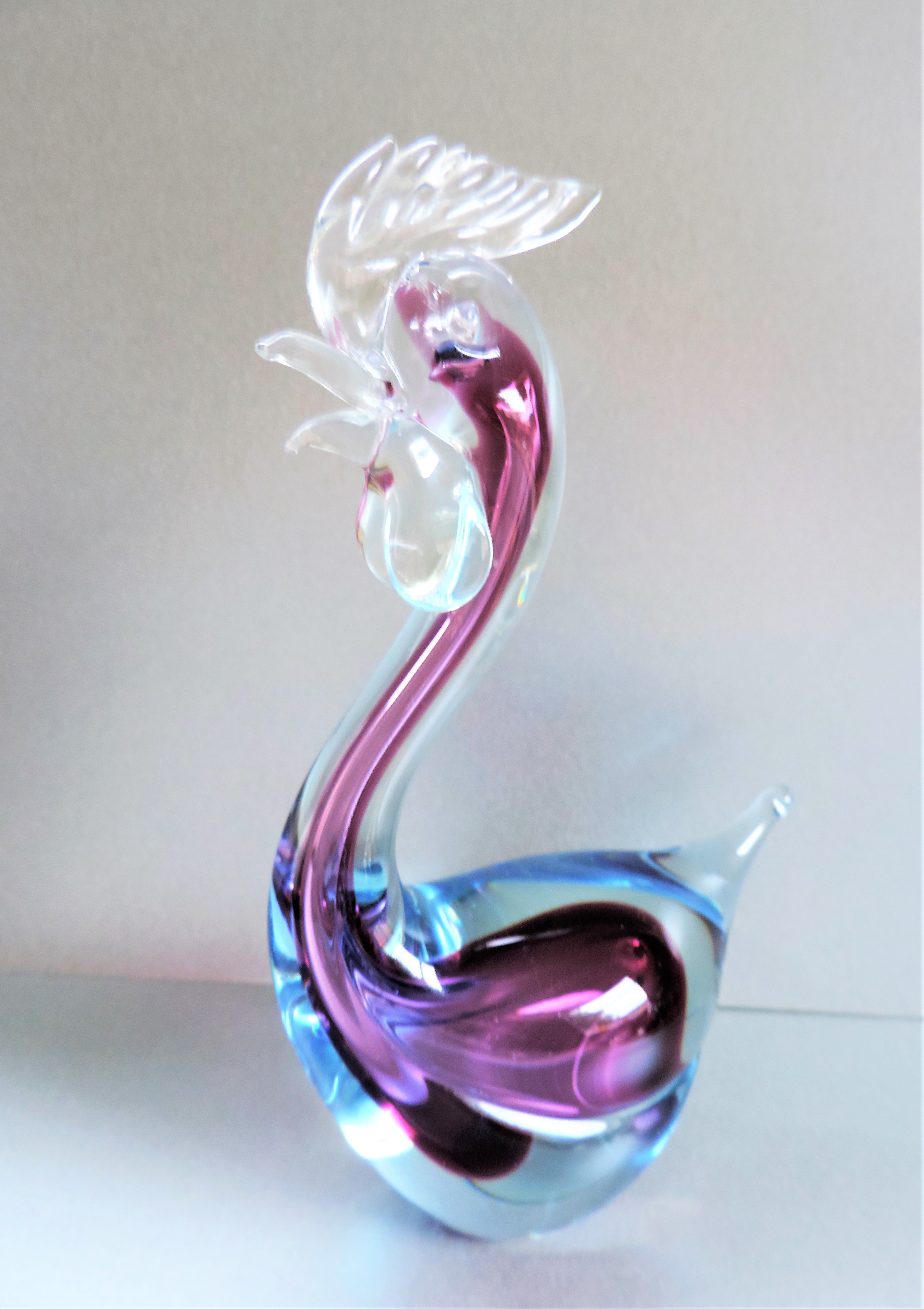 Vintage Sommerso Murano Glass Animal