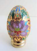 Franklin Mint 'Gold Cloisonne' Limited Edition Egg