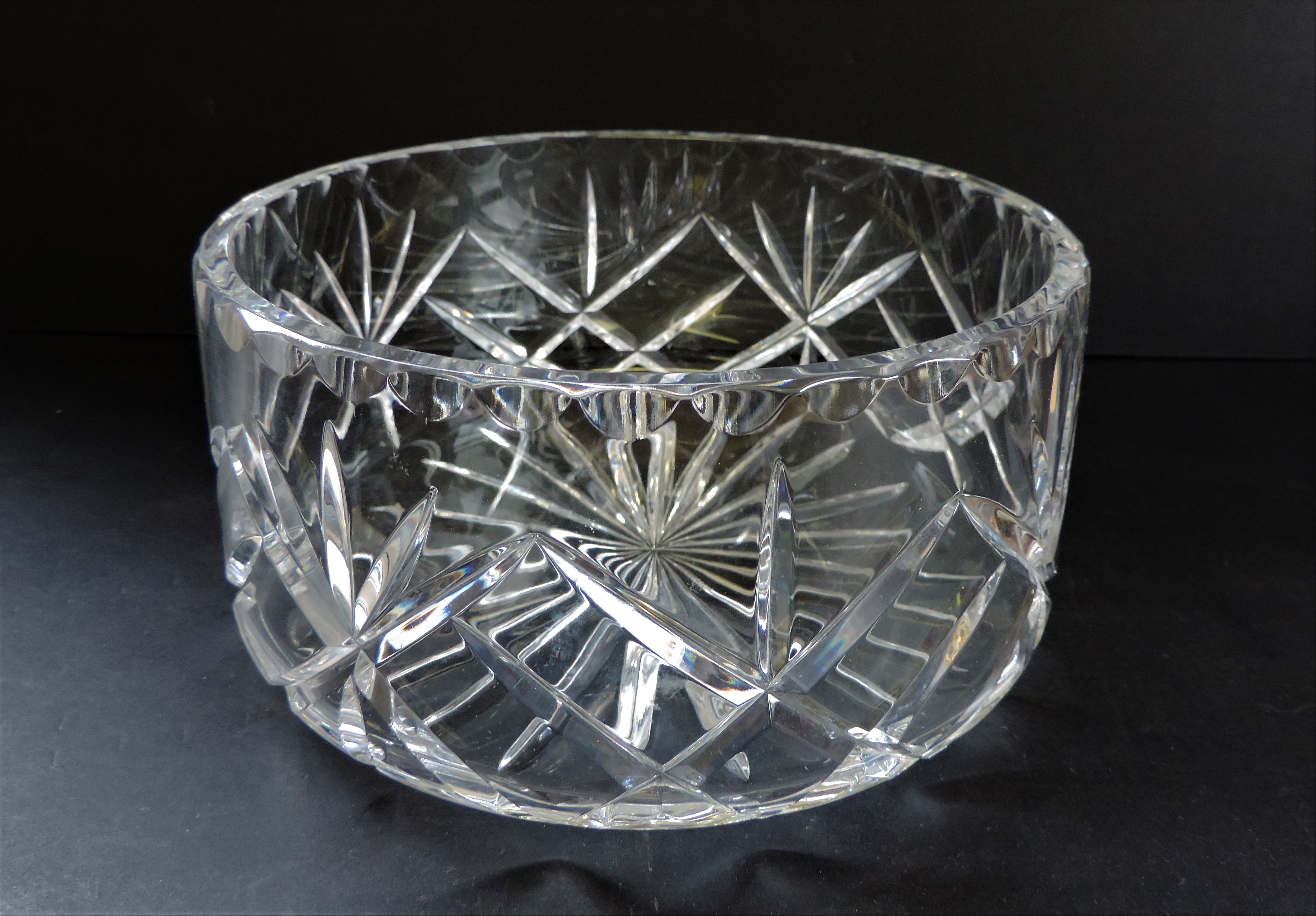 Deep Cut Crystal Fruit Bowl