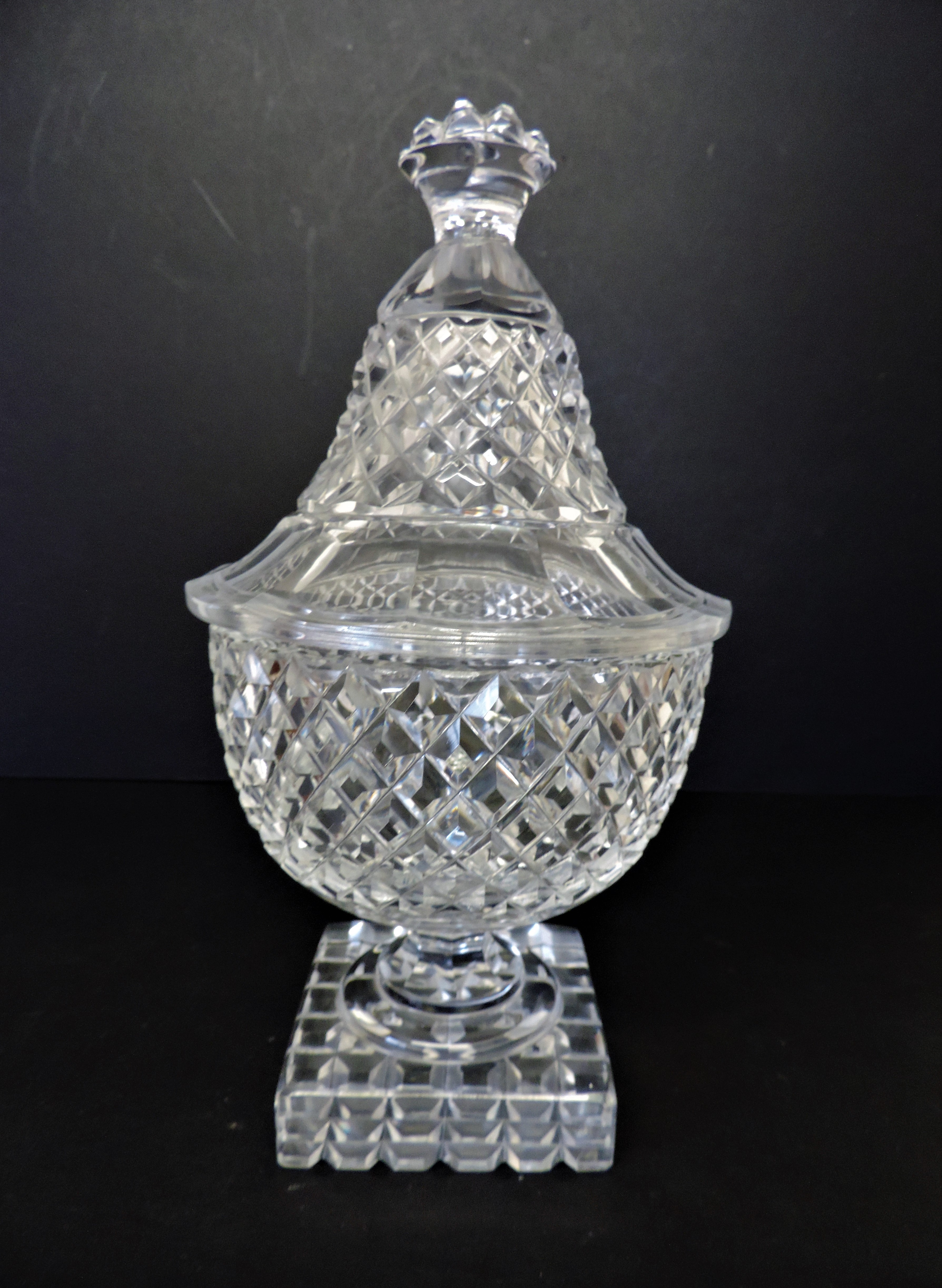 Antique Georgian Crystal Sweet Meat Jar/Urn 32cm Tall c.1820-1830 - Image 2 of 9