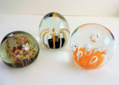 Small Collection of Art Glass Paperweights