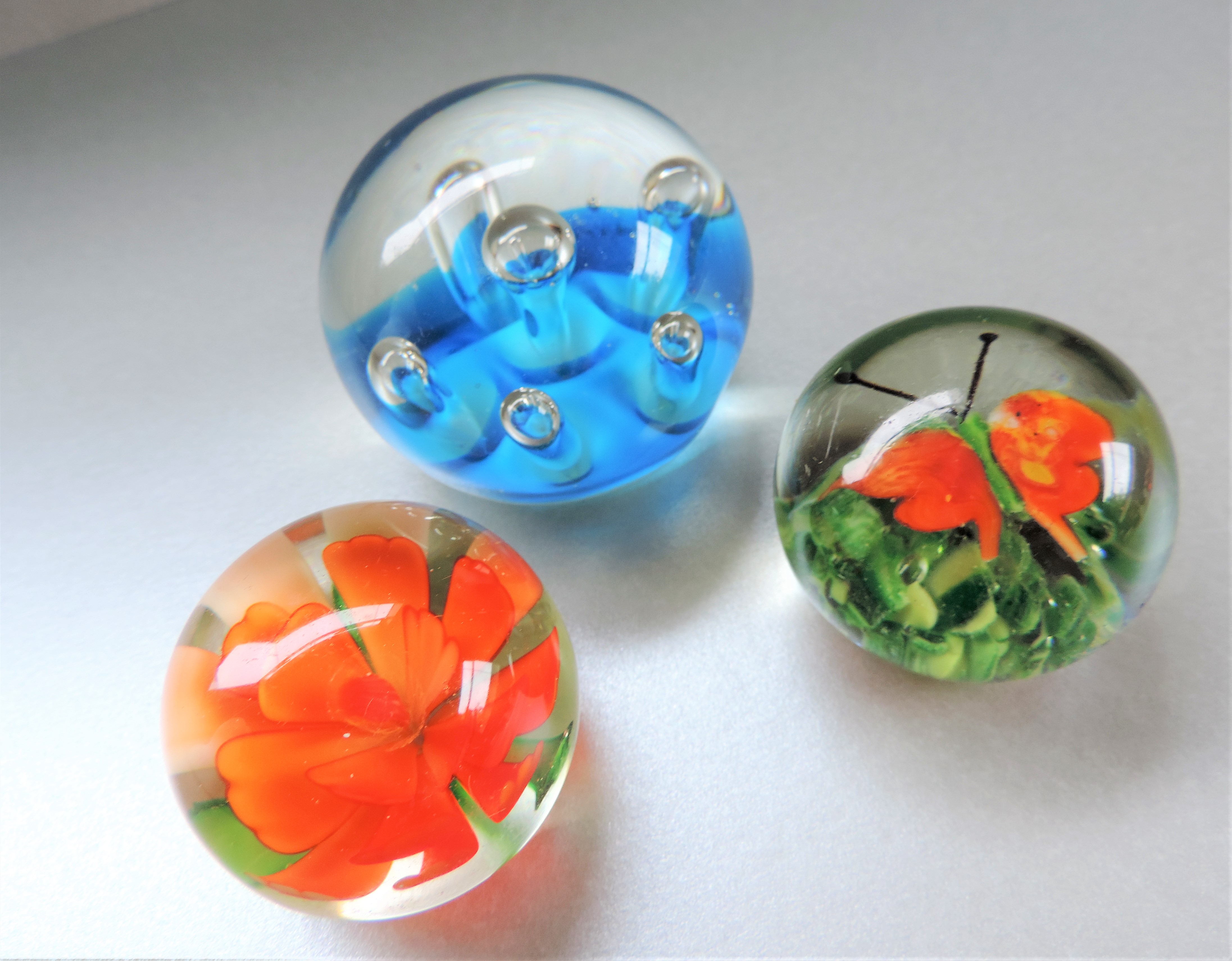 Small Collection of Three Paperweights