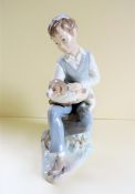 Lladro style Figurine by Zaphir Porcelain of Spain 27cm Tall