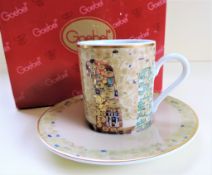 Goebel Artis Orbis Gustav Klimt Demitasse Expresso Cup & Saucer