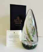 Peter Holmes Selkirk Glass Sculpture Limited Edition Large 24cm Tall