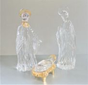 Gorham German Crystal & Gold Nativity Set