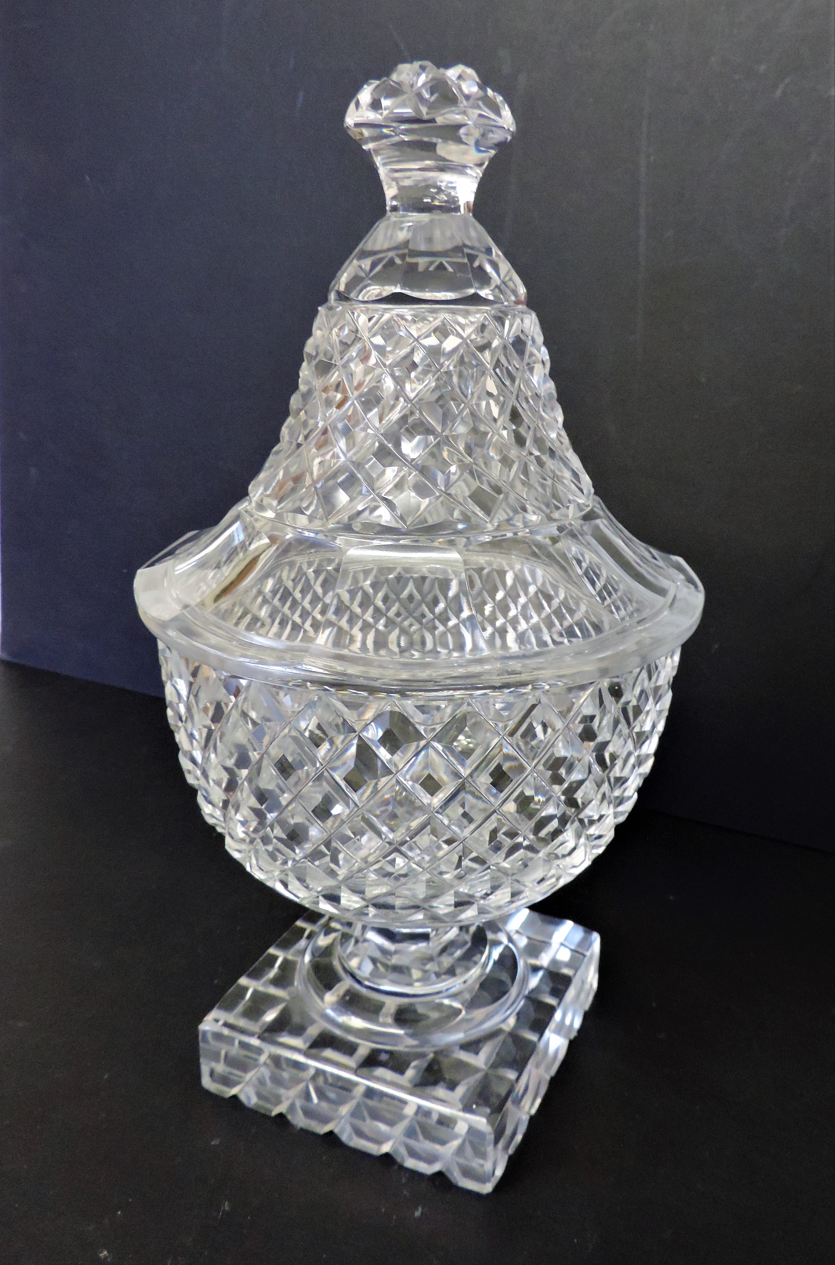 Antique Georgian Crystal Sweet Meat Jar/Urn 32cm Tall c.1820-1830 - Image 7 of 9