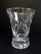 Antique Edwardian Crystal Vase 19cm Tall