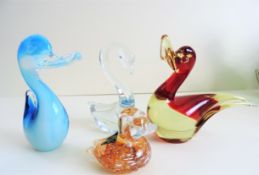 Small Collection Murano & Langham Glass Figurines