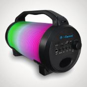 (R13D) 6x iDance Cyclone 400 Bluetooth Party Speaker With Disco Light.