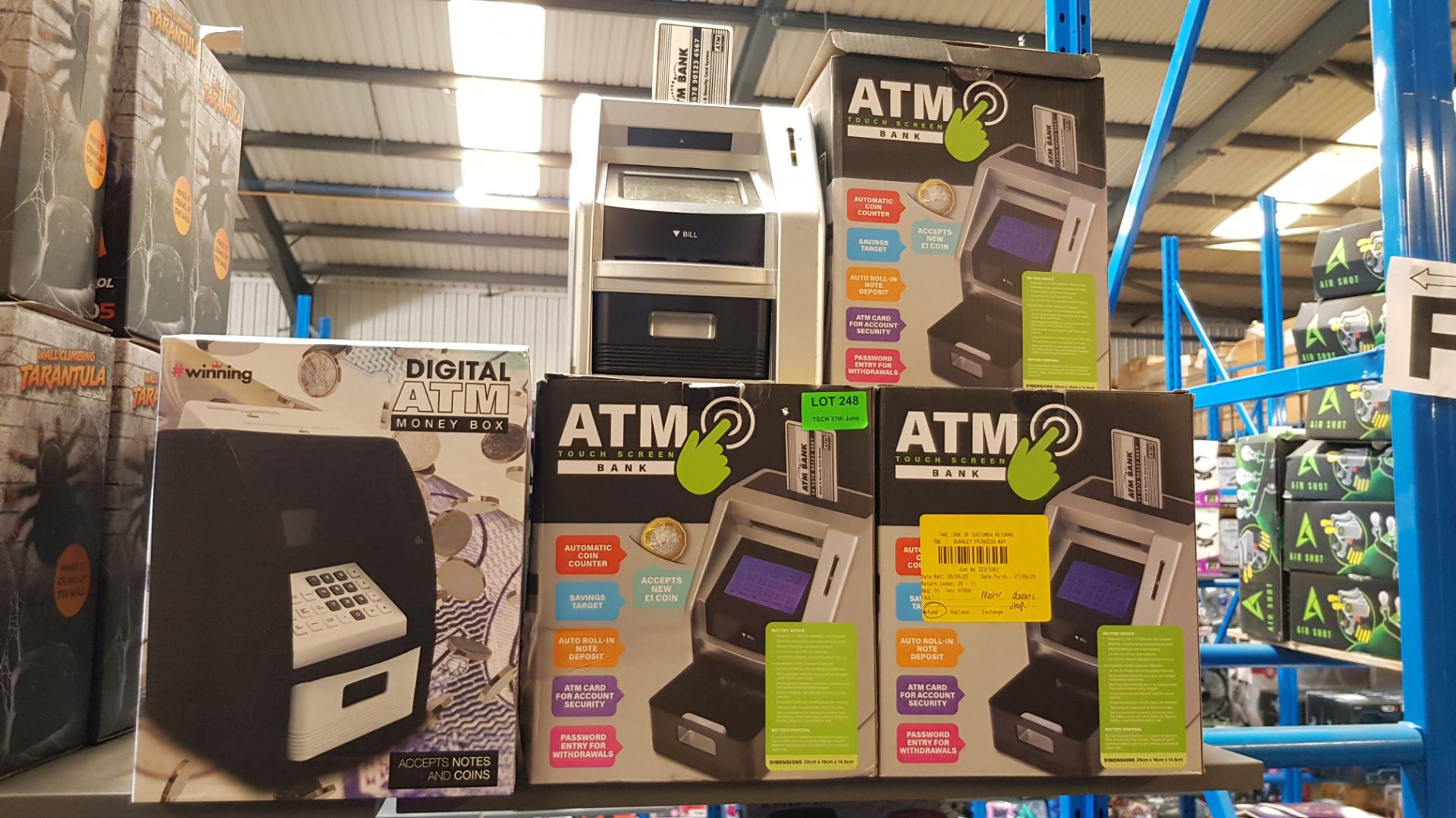 (R1F) 11 Items. 8x ATM Touch Screen Bank (1x No Box). 3x Digital ATM Moneybox. - Image 2 of 2