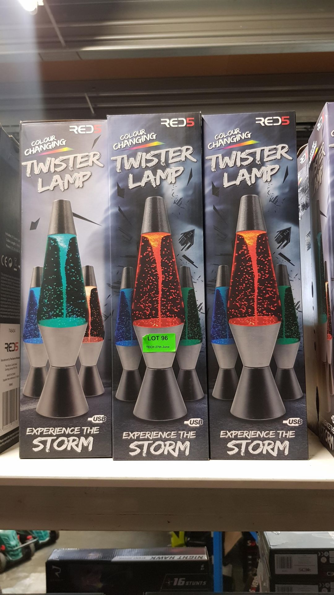 (R11I) 6x Red5 Colour Changing Twister Lamp - Image 2 of 2