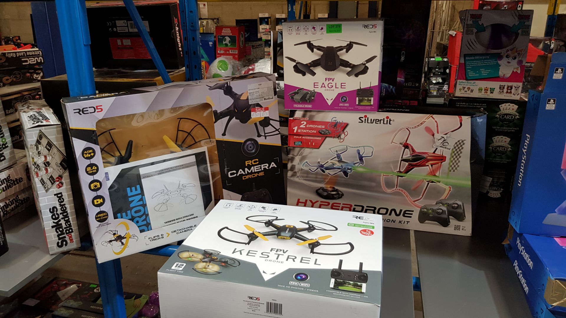 (R1H) 4 Items. 1x Red5 FPV Eagle Drone. 1x Silverlit Hyperdrone Racing Champion Kit. 1x Red5 FPV Ke - Image 5 of 5