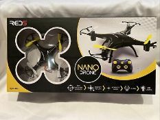 (R1E) 14 Items. 9x Red5 Nano Drone RC. 5x Plasma Ball 6”.