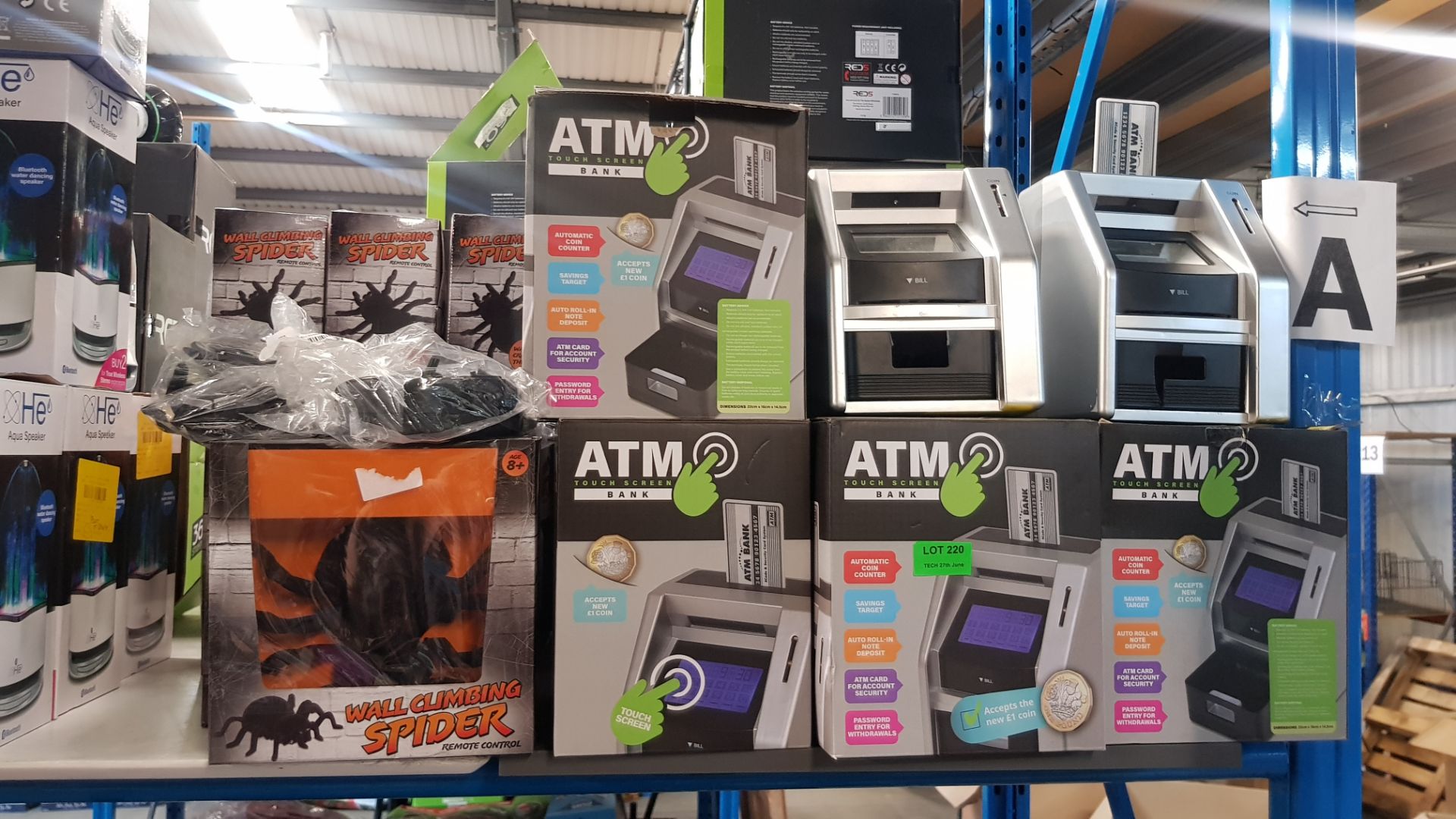 (R1A) Approx. 24 Items. 14x ATM Touch Screen Bank (2x No Box). 10x RC Wall Climbing Spider (1x No - Image 2 of 2