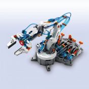 (R13A) 8 Items. 7x Science Discovery Hydraulic Robot Arm (1x No Box). 1x Robot Arm Wired Control Ro