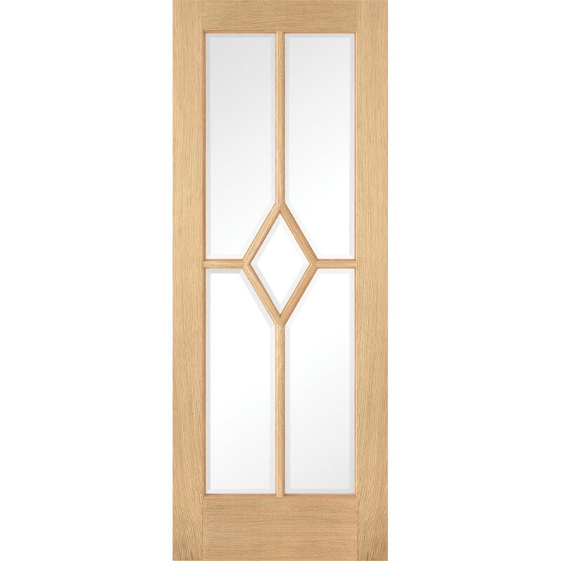3 x LPD Oak reims centre doors, 579 x 1981 x 34mm - Image 2 of 3