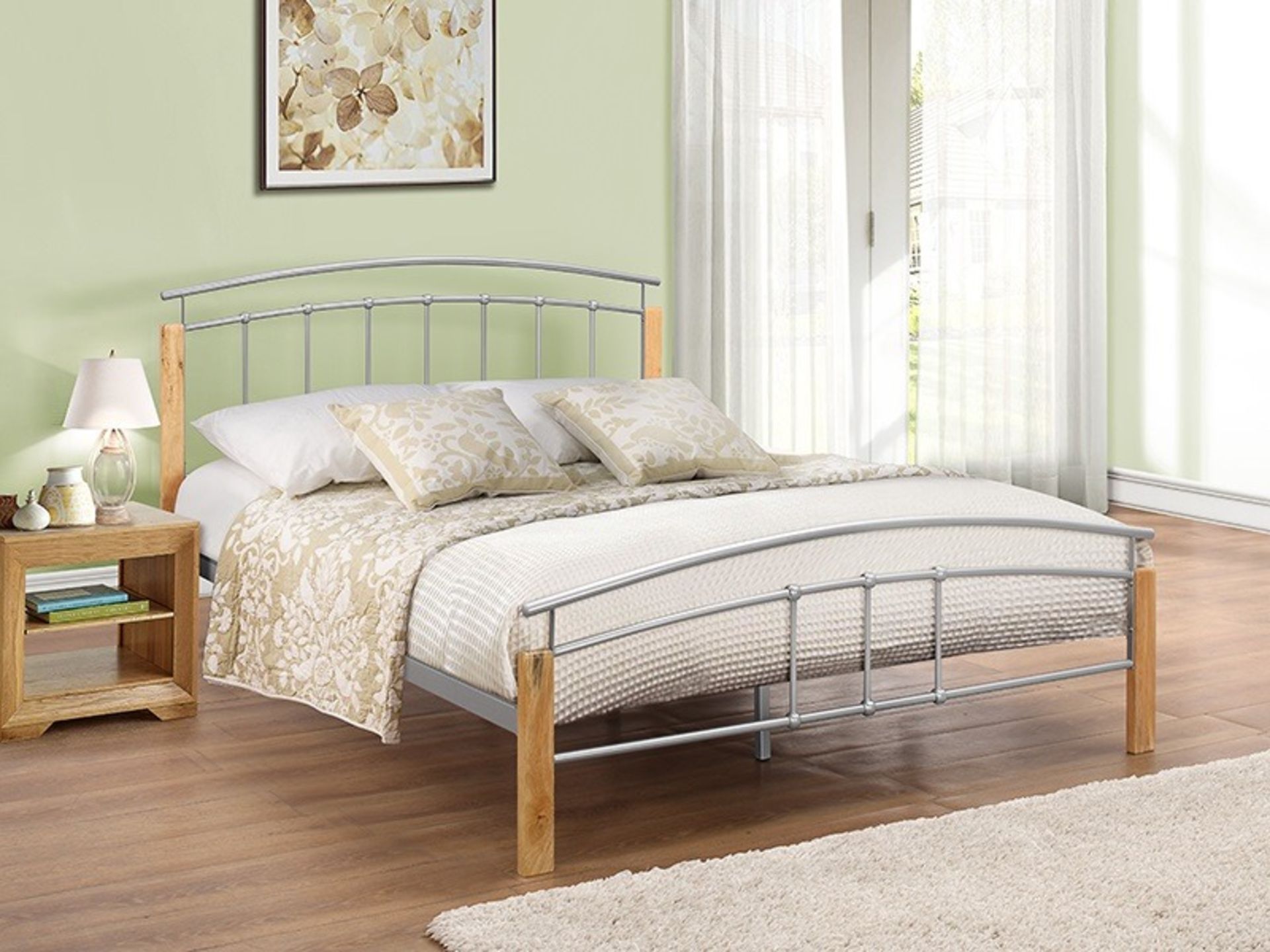 Birlea Tetras Metal Bed Double,