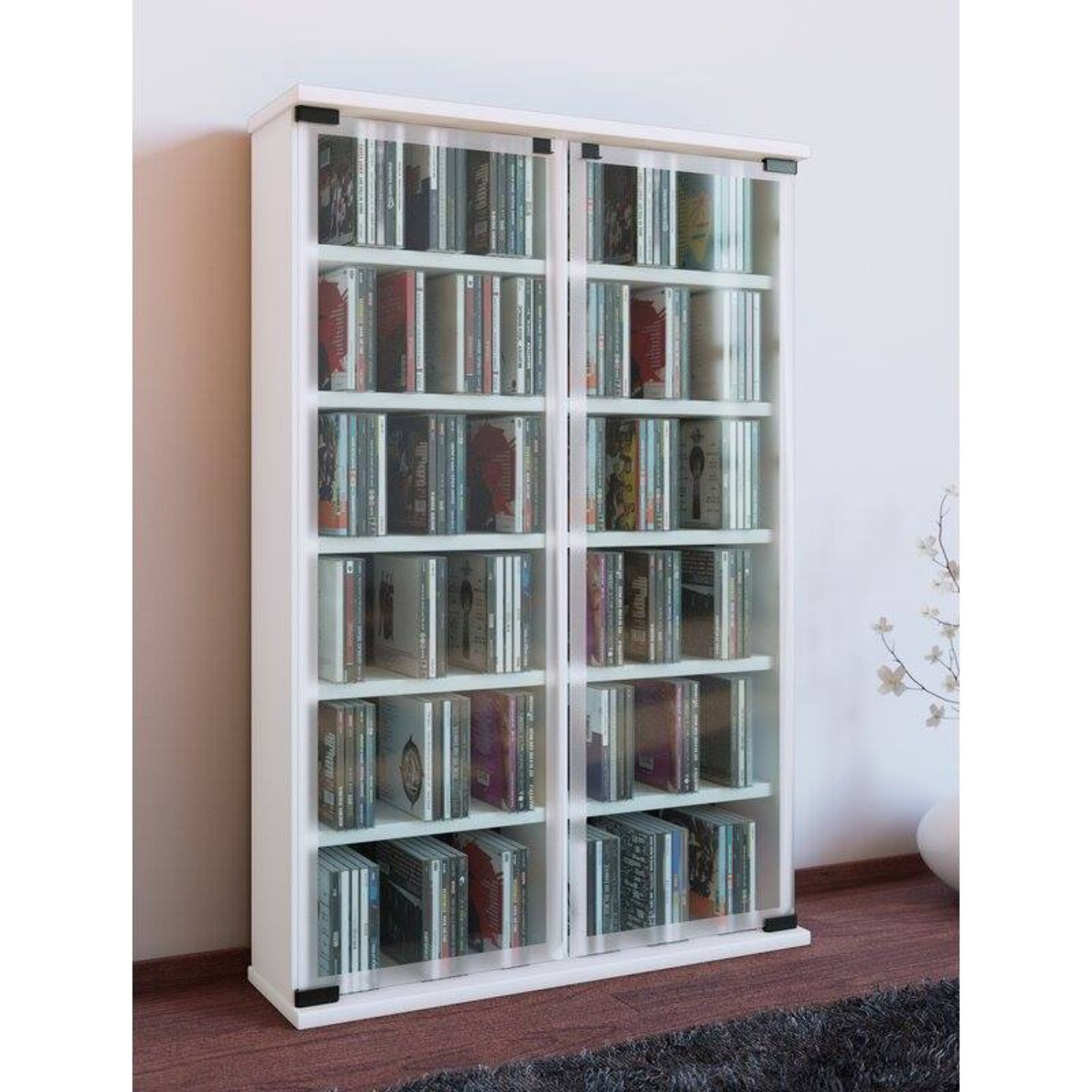 Mercury Row Multimedia Storage Rack 91cm H x 60cm W x 18cm D