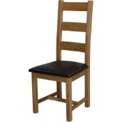 Jolie dining chairs natural oak x 2