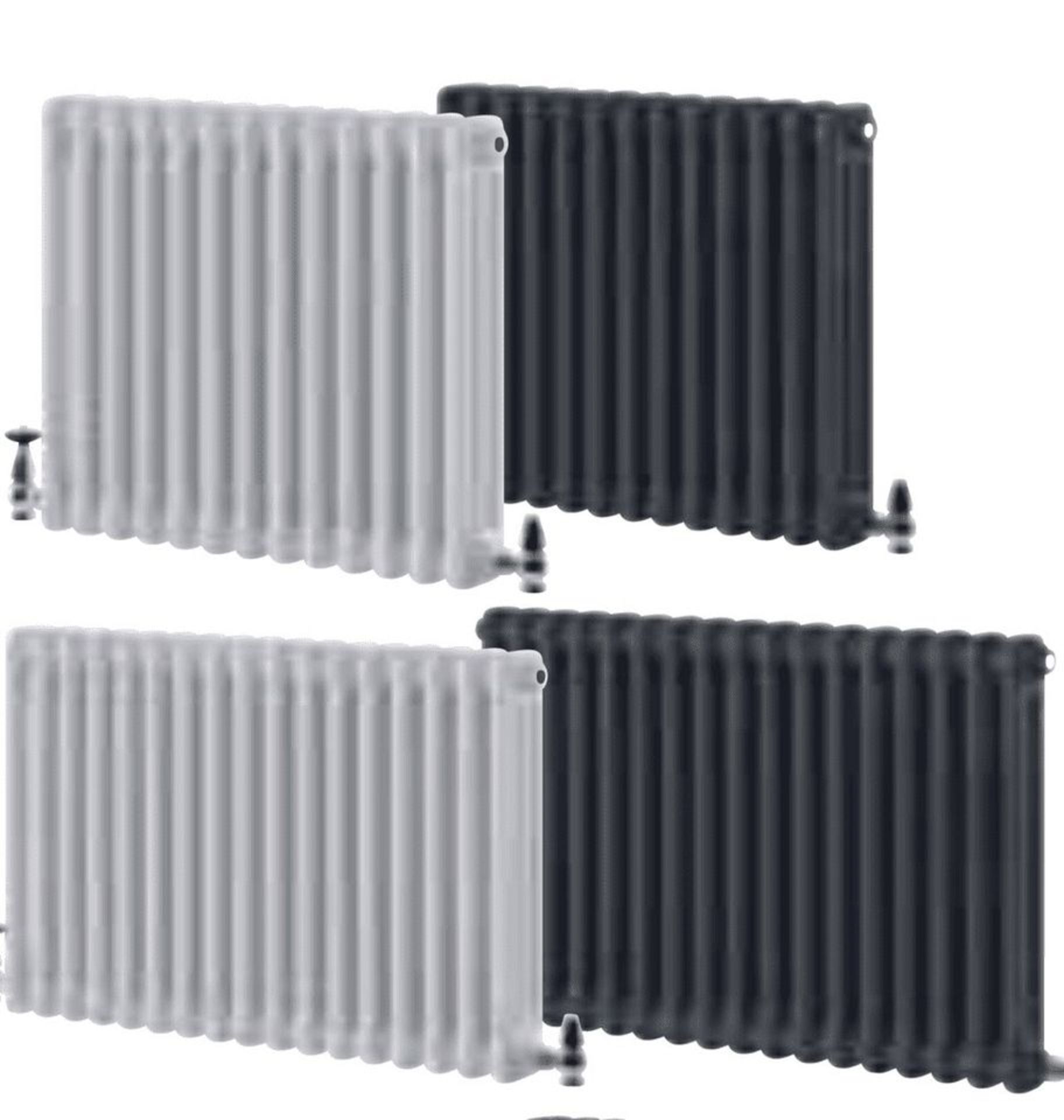 Cubico Uxbridge Triple Radiator 600 x 1190mm 26 columns Grey