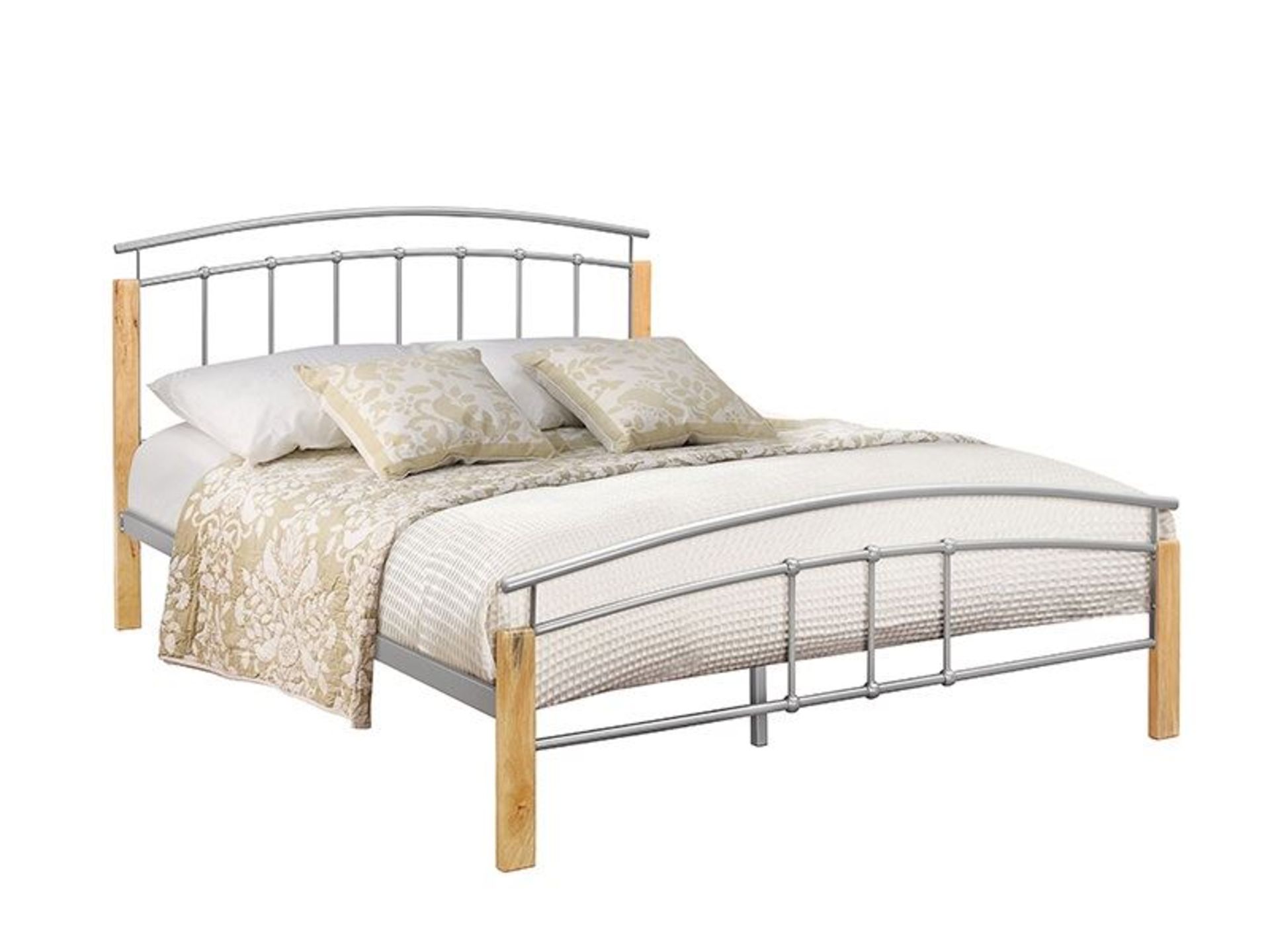 Birlea Tetras Metal Bed Double, - Image 2 of 3