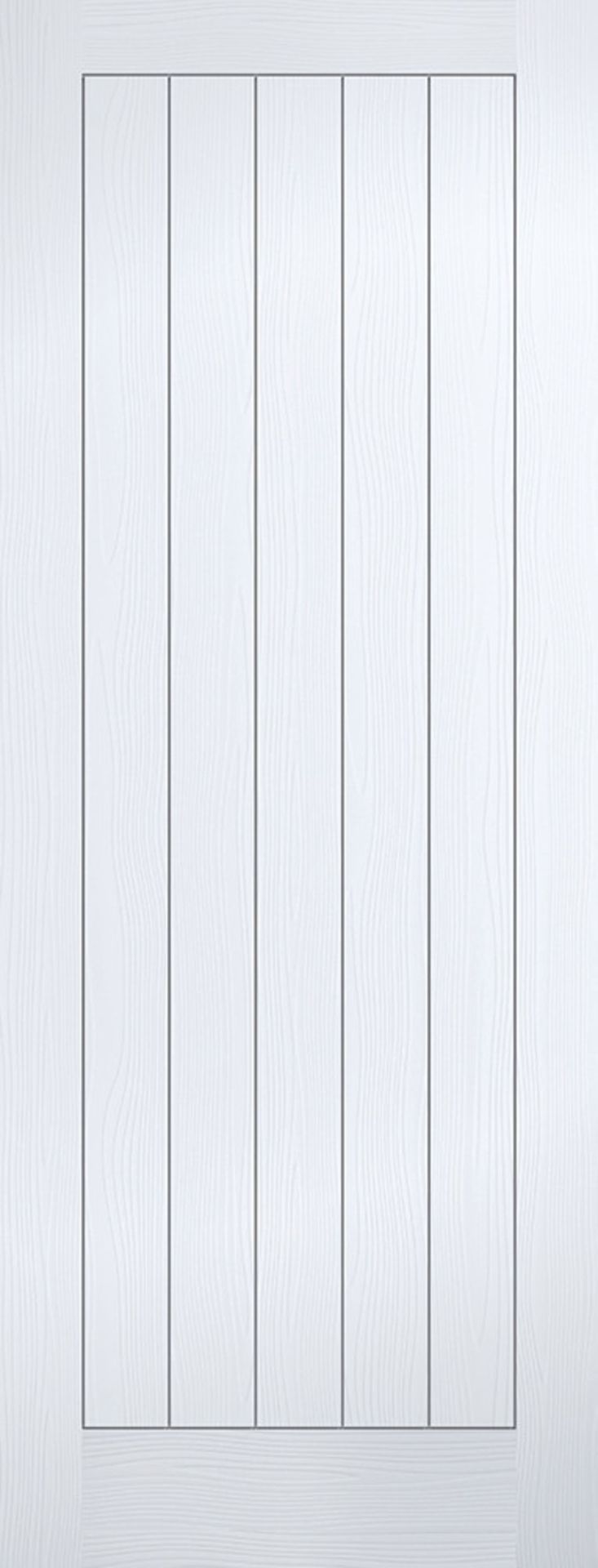 7 X LPD Vertical 5P Primed White Doors 762x1981x35mm 78X30 INCH - Image 3 of 3