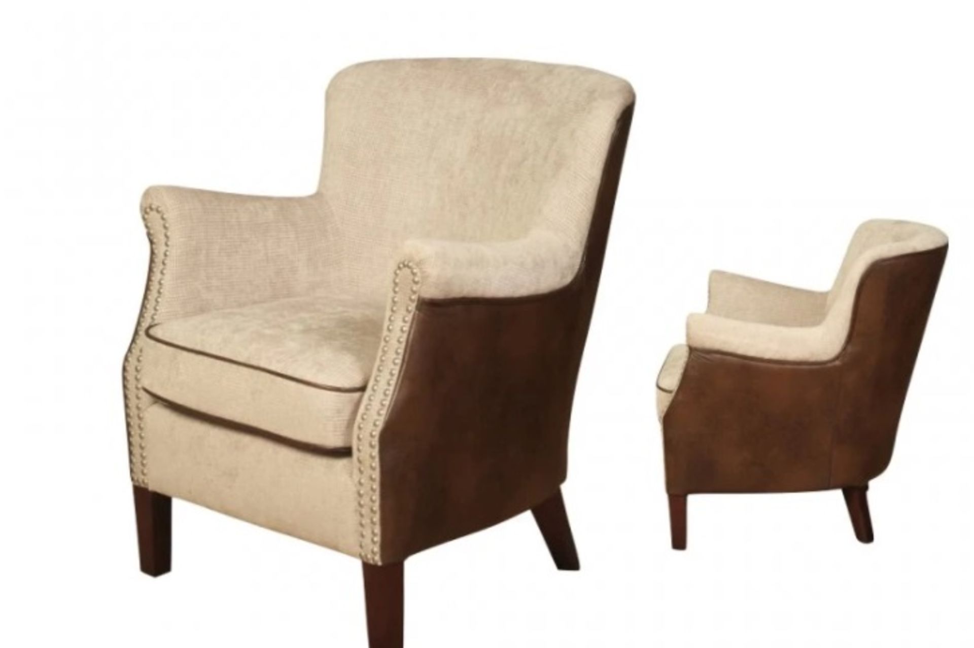 HARLOW CHAIR MINK/TAN FUSION rrp £299 - Image 2 of 2