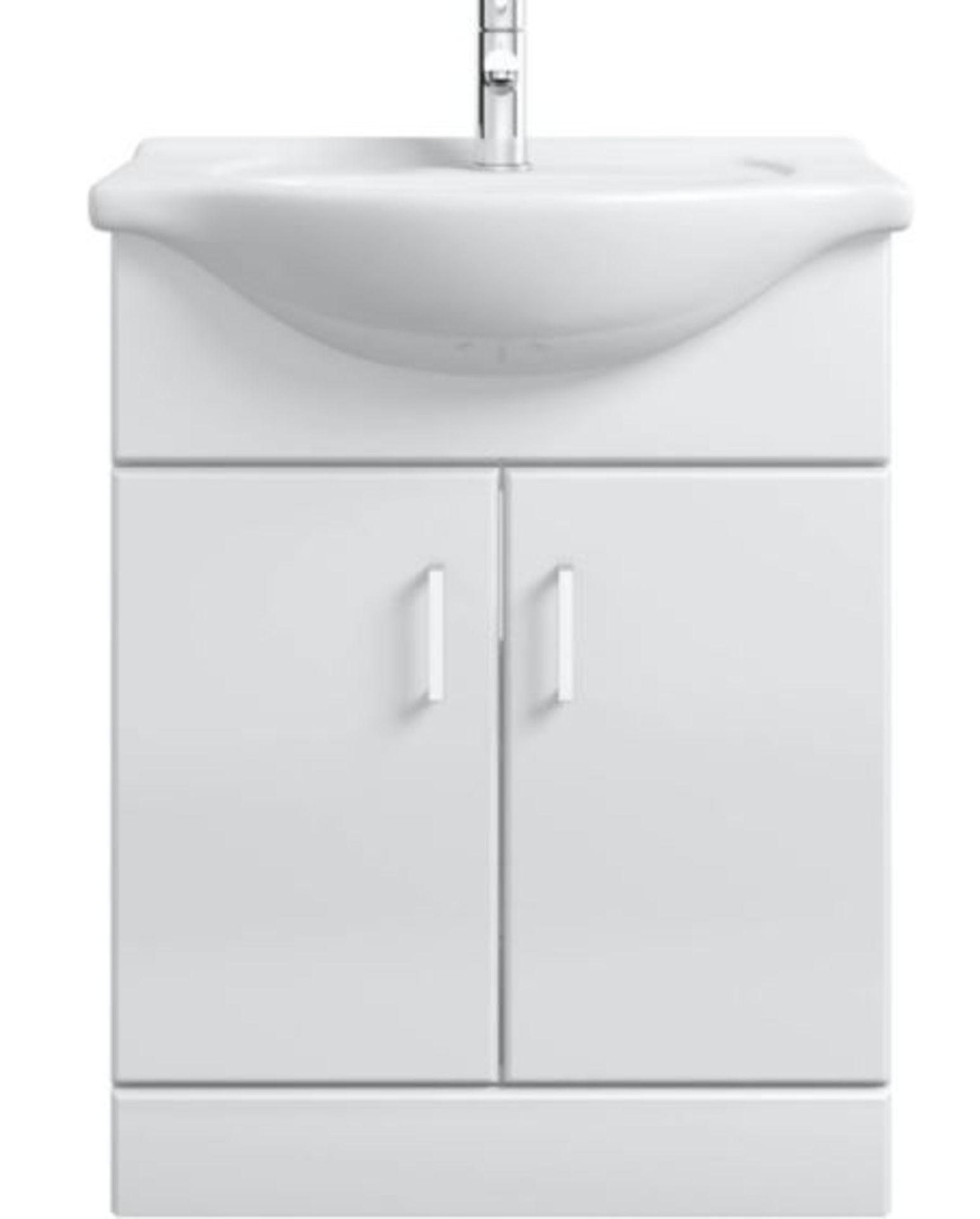 Salerno Eden White 650 Vanity Unit (MODW6501) - Image 3 of 5