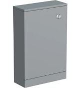 Clarity Satin Grey Back To Wall Toilet Unit 500mm (SMBTWGR)