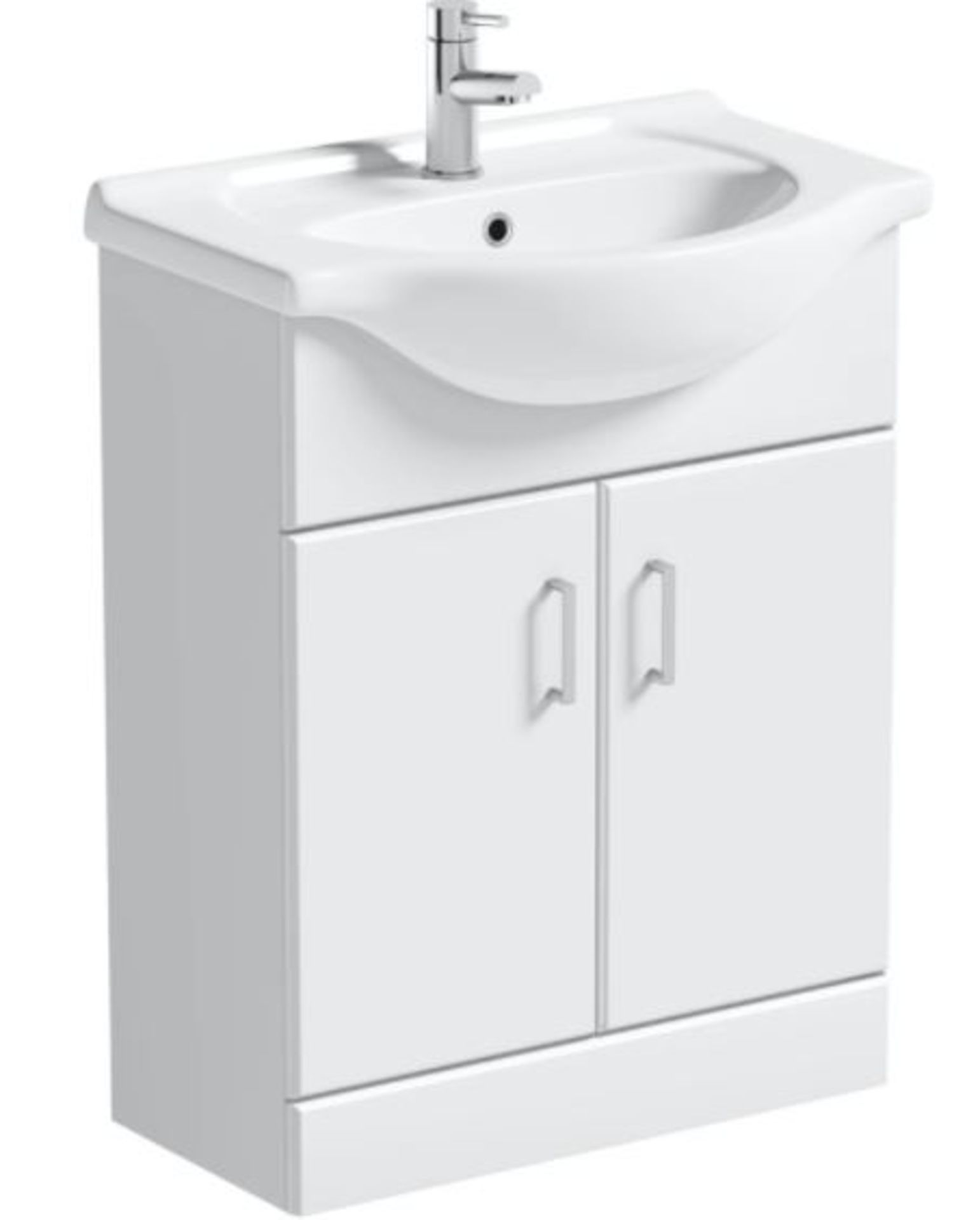 Salerno Eden White 650 Vanity Unit (MODW6501) - Image 4 of 5