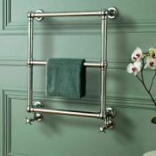 Bathstore Burcomb Traditional Ball Jointed Heated Towel Rail Radiator. 600 x 686mm. Boxed. New. RRP