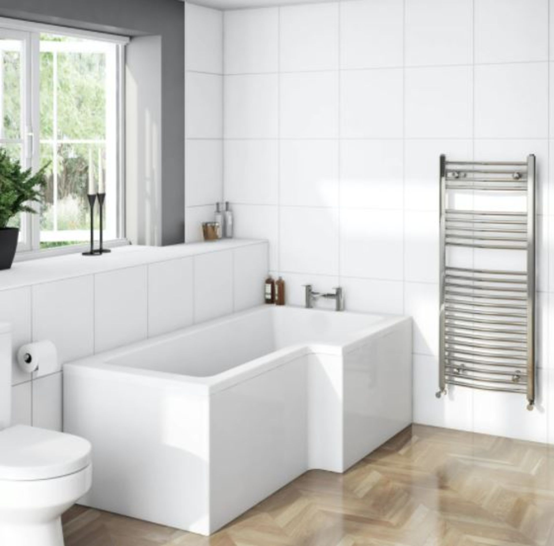 L Shape Shower Bath RH 1700 x 850 (NCBOS1785R) BATH ONLY