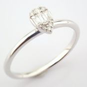 14K White Gold Diamond Ring