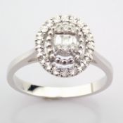 14K White Gold Diamond Ring