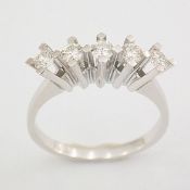 14 kt. White gold - Ring - 0.51 Ct. Diamond