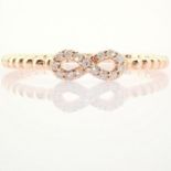 14 kt. Pink gold - Ring - 0.06 Ct. Diamond