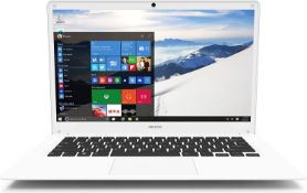 (R9L) 1x Archos 140 Cesium Laptop 32GB White RRP £172. 14” 1366 x 768 (HD). Intel Atom Quad Core