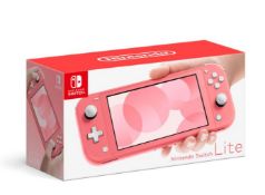 1x Nintendo Switch Lite Coral Pink With Box. No Charger. Spares Or Repairs. Unit Won’t Charge /