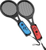 5x Items. 4x Venom Tennis Racket Twin Pack For Nintendo Switch. 1x Venom Protective Shell Case With