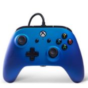 5x Power A Xbox One And Windows 10 Enhanced Wired Controller Sapphire Fade.